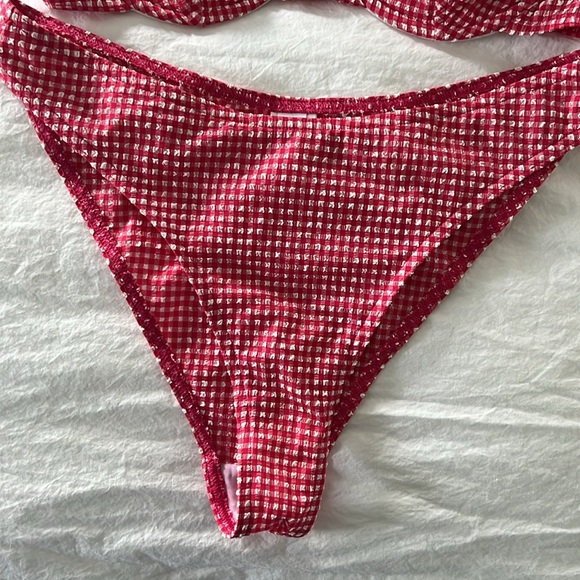 Rouje red and white gingham swimsuit - Picture 2 of 8